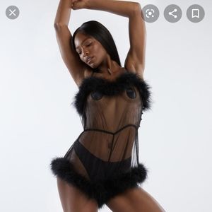 Savage x Fenty Sheer Romper Intimates